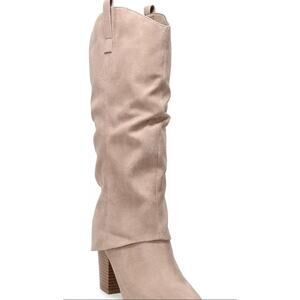 SO Julee Women's Tall Dress Boots, Size: 8.5 Western Beige NWT